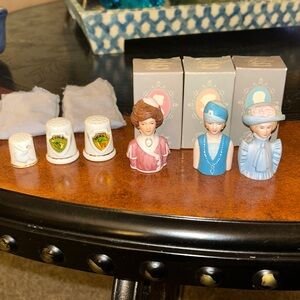 Thimble Collectors, variety of 6 thimbles.